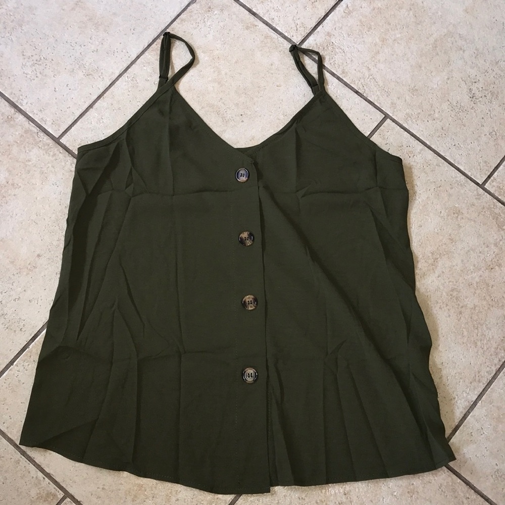 Button Up Tank Top